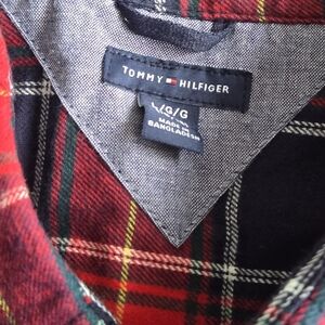 Boys Tommy Hilfiger Red Plaid Shirt